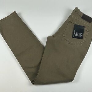 Paige Mens SZ 29 Green Federal Straight Slim Jeans Pants Medium Wash NWOT Casual